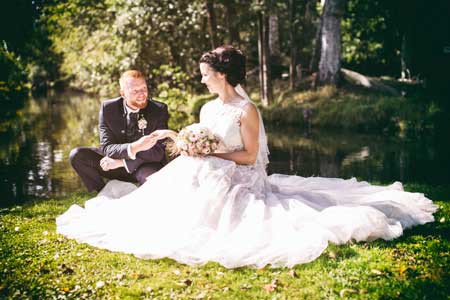 Brautpaar im Spreewald - Fotoshooting